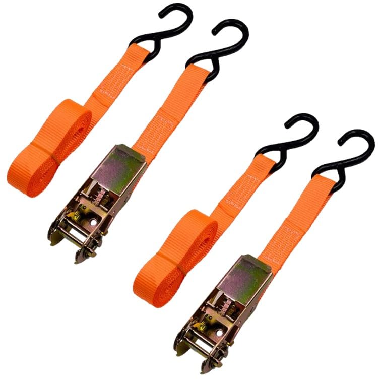 Amazon.co.jp: タイダウンベルト 2本 3m A68 ラチェット式
